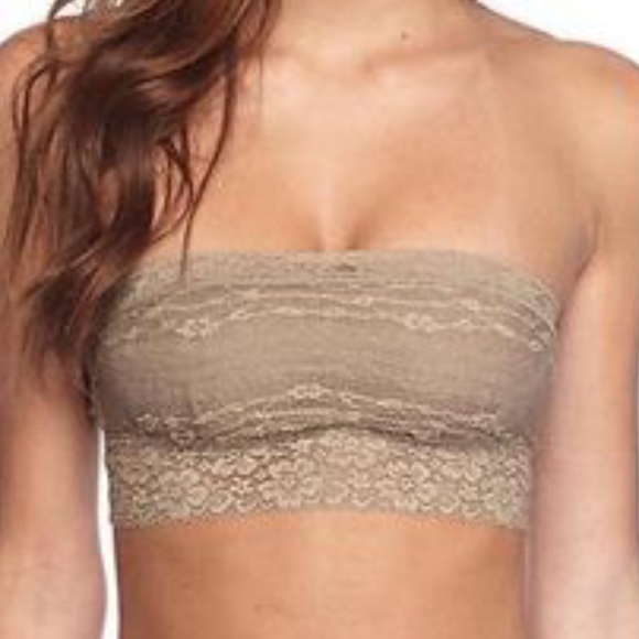 Free People Stretch Lace Bandeau Bra Top NEW - Picture 2 of 8